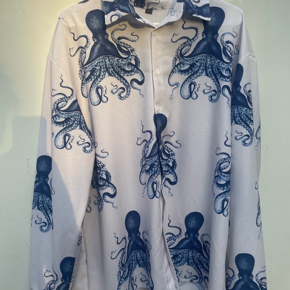 New steampunk octopus shirt - Halloween, goth - Picture 4 of 4